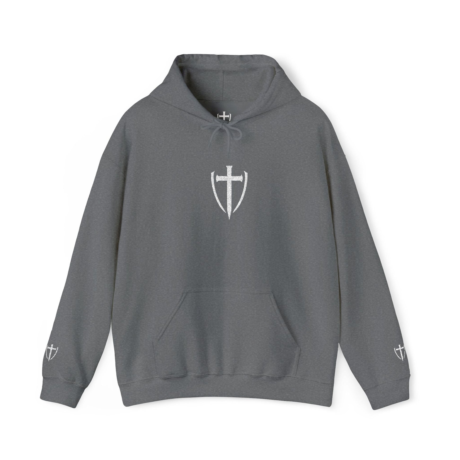 Unisex Embroidery Heavy Hooded Sweatshirt