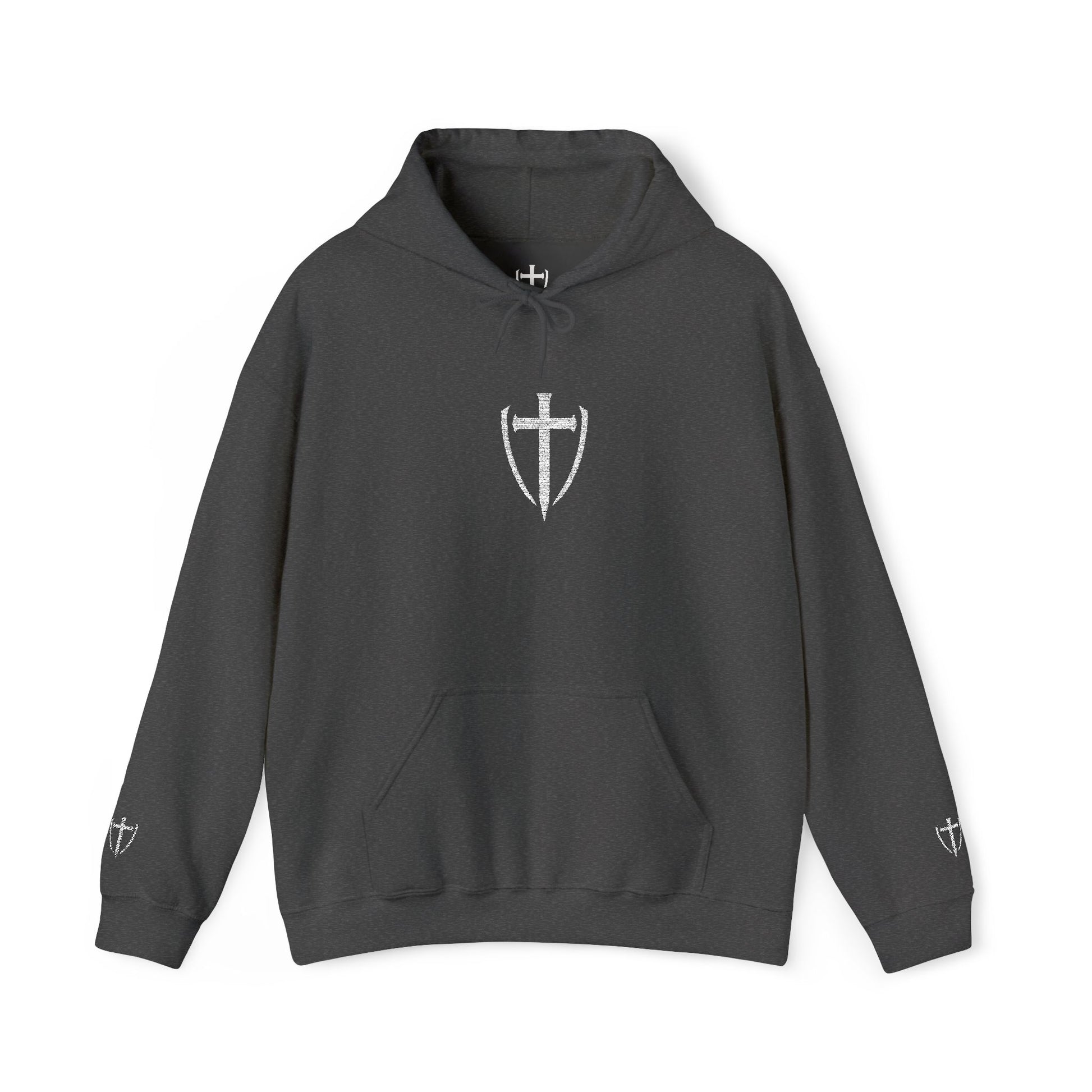 Unisex Embroidery Heavy Hooded Sweatshirt