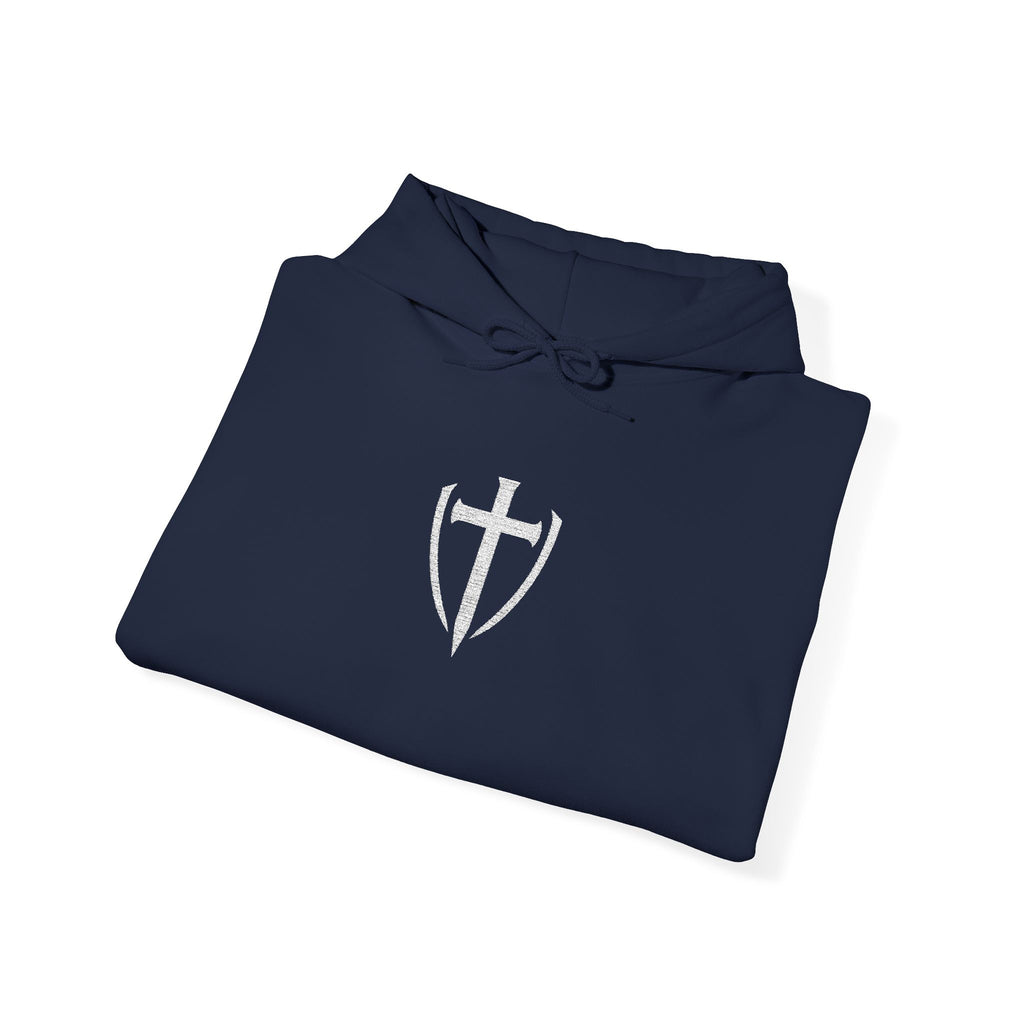 Unisex Embroidery Heavy Hooded Sweatshirt