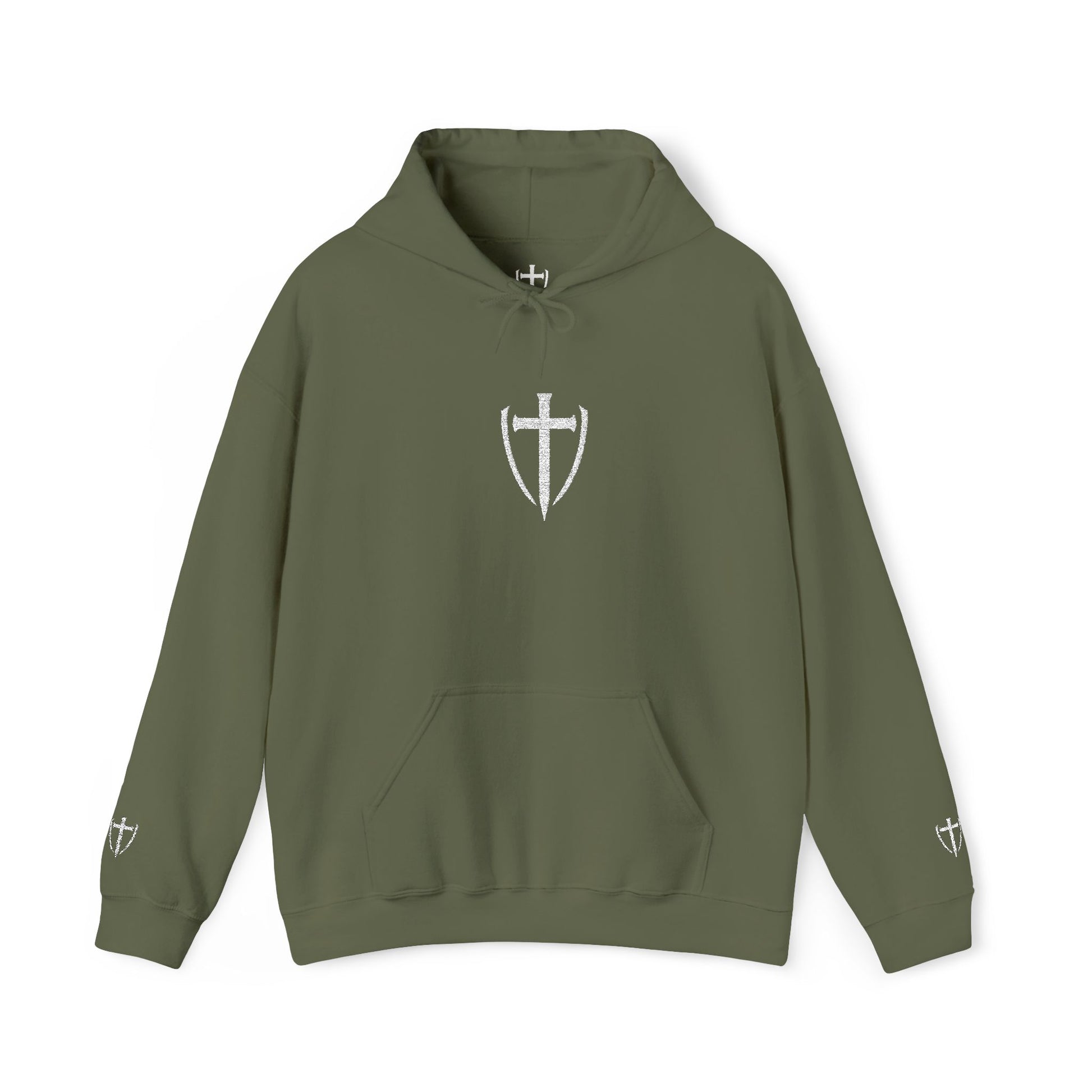 Unisex Embroidery Heavy Hooded Sweatshirt
