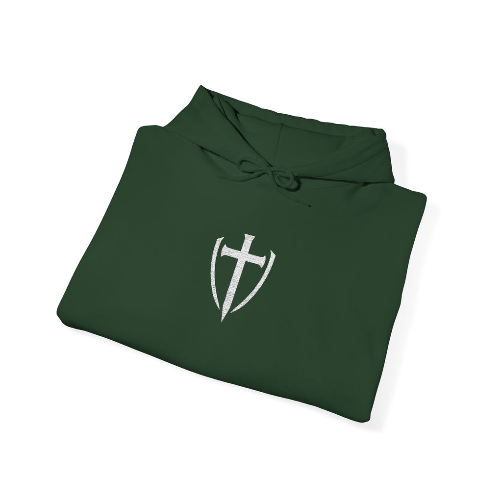 Unisex Embroidery Heavy Hooded Sweatshirt