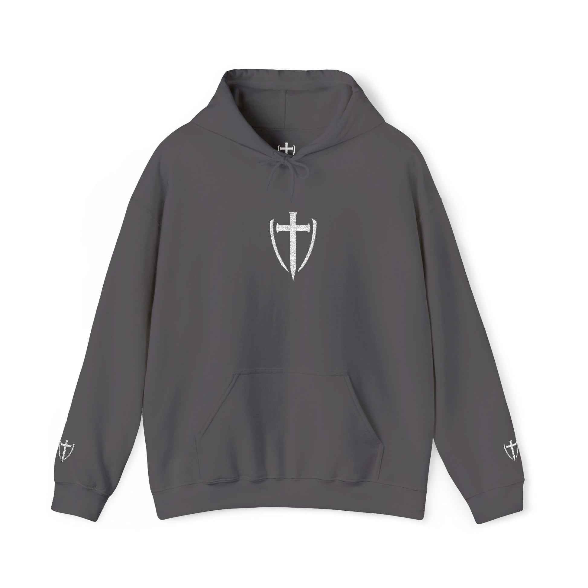 Unisex Embroidery Heavy Hooded Sweatshirt