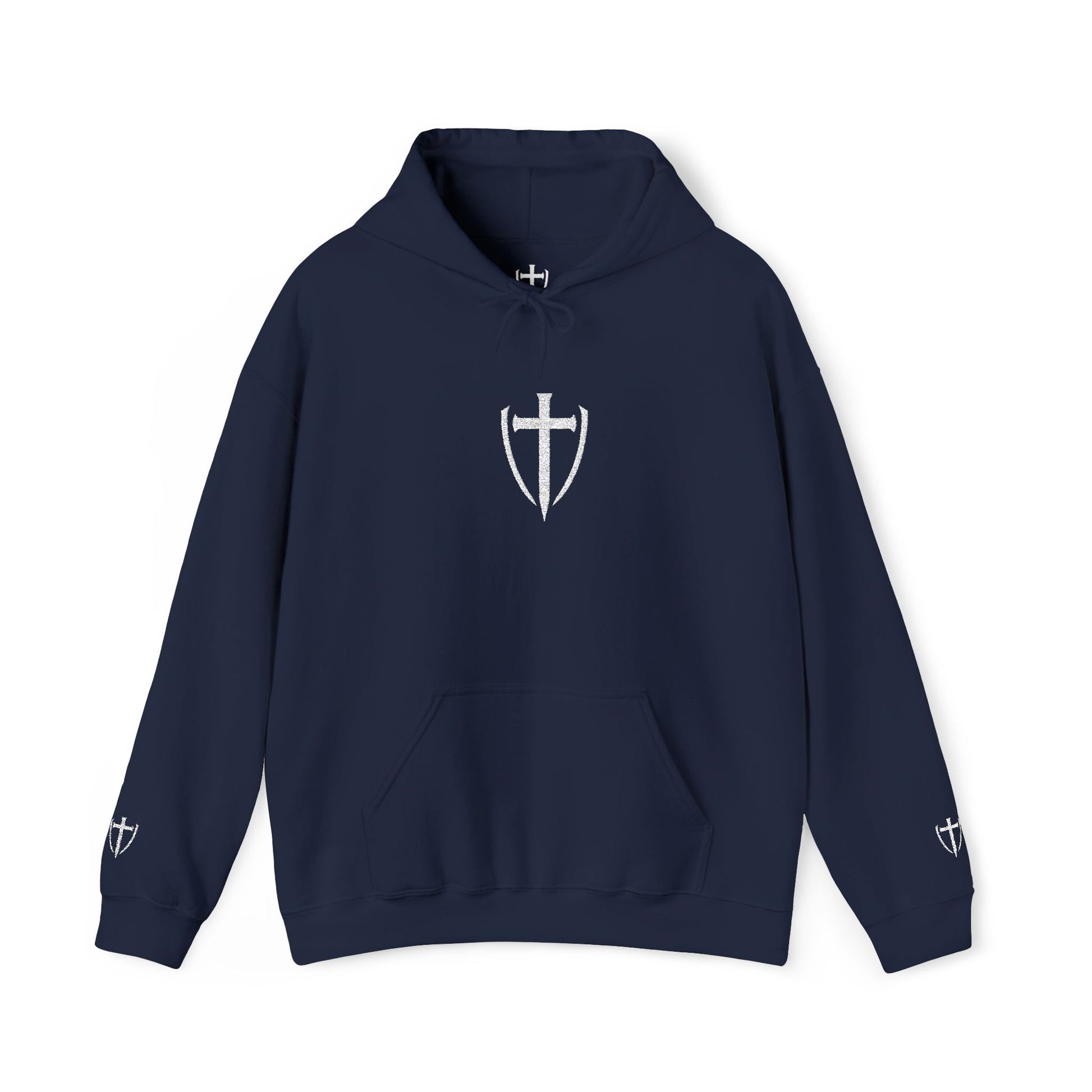 Unisex Embroidery Heavy Hooded Sweatshirt
